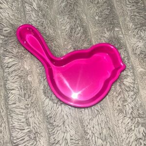 Nora Fleming Pink Mini Skillet Spoon Rest NIB Ceramic Trinket Dish